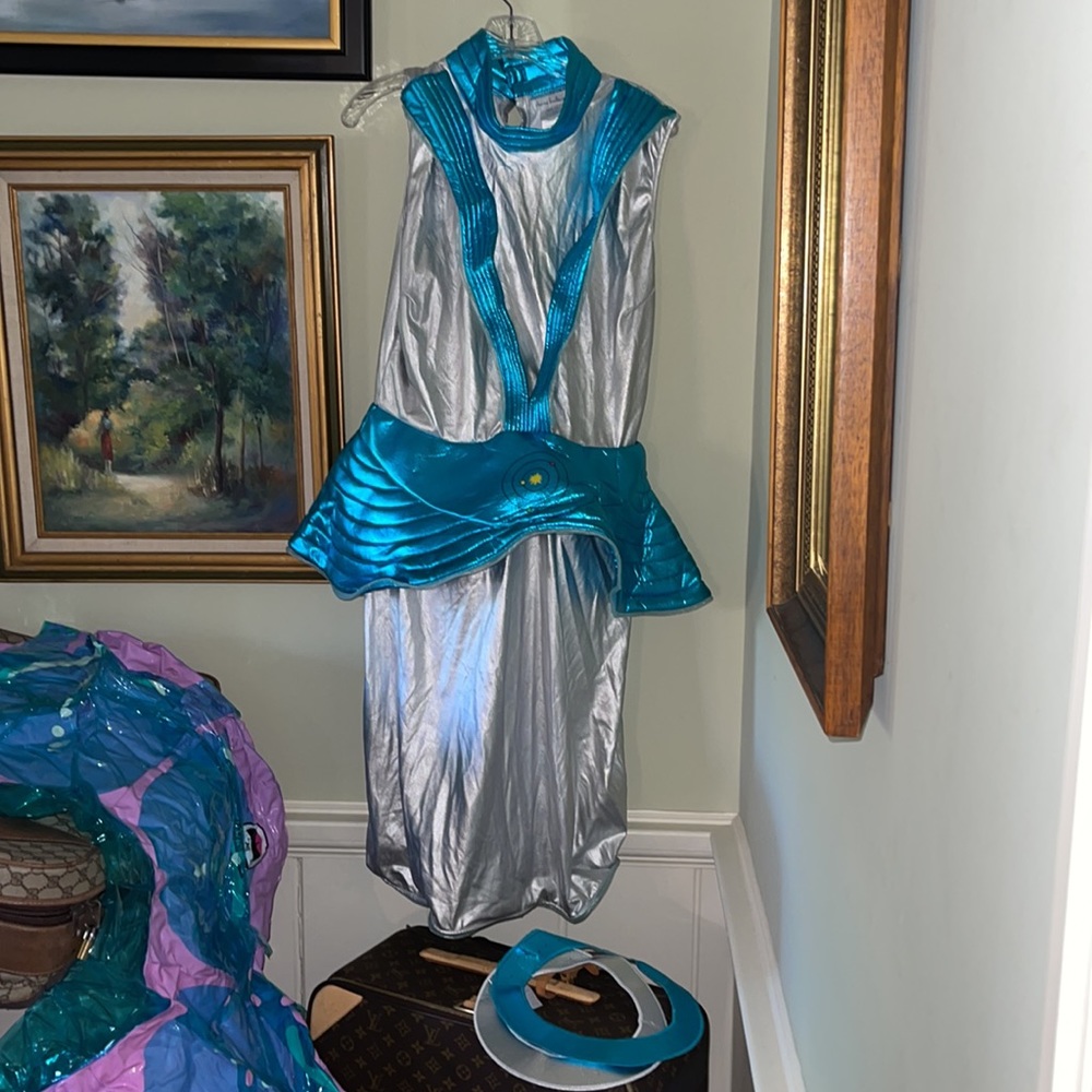 JELLYFISH CUSTOM HALLOWEEN COSTUME ADULT MEDIUM AWARD WINNER! 3PC! BLOW UP SEA - Picture 3 of 17